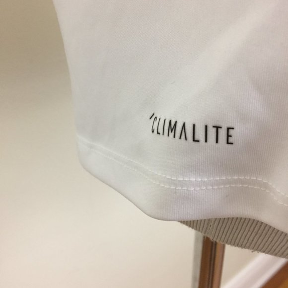 ADIDAS ClimaLite  White Gray Silver Glitter DIRT DIAMONDS Etc Print Tank Top - Picture 10 of 11